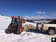 Erosion control work. Photo by Pinedale Lions Club.