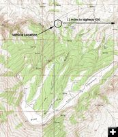 Map. Photo by Sweetwater County Sheriff's Office.