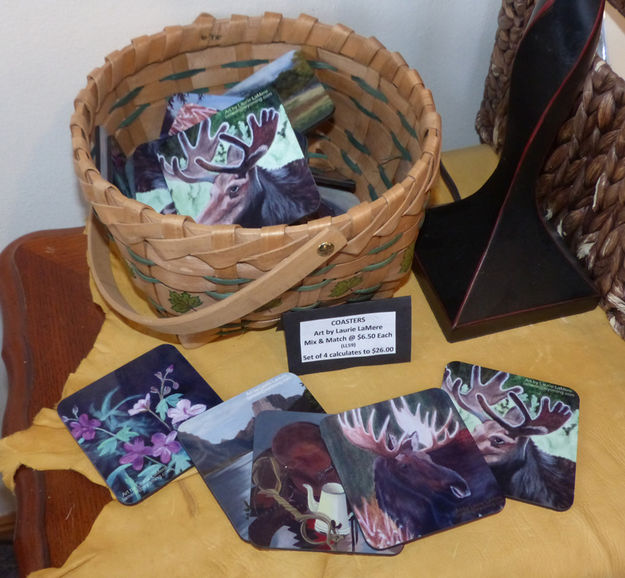 Art Coasters. Photo by Dawn Ballou, Pinedale Online.