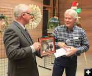 Recognizing Jay Fear. Photo by Joy Ufford, Pinedale Roundup.