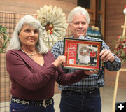 Recognizing Julie Early. Photo by Joy Ufford, Pinedale Roundup.