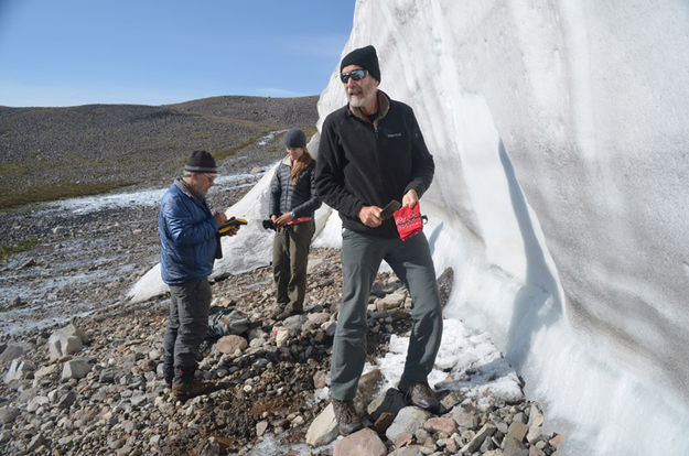 Absaroka ice patch. Photo by John Laughlin.