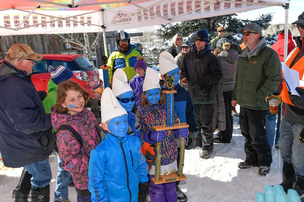 Winning Smurfs. Photo by Arnold Brokling.