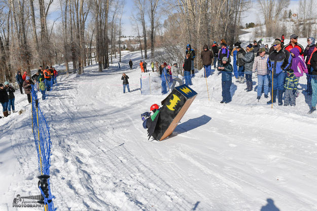 Flying Batman sled. Photo by Arnold Brokling.