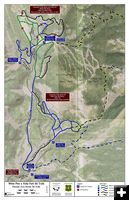 Nordic Ski Trail Map. Photo by Sublette County Recreation Board.