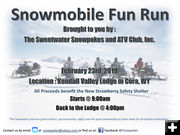 Snowmobile Fun Ride. Photo by Sweetwater Snowpokes and ATV Club, Inc. .