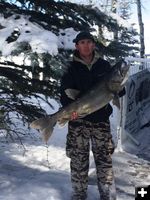 Cory Whites big fish. Photo by Mindi Crabb.