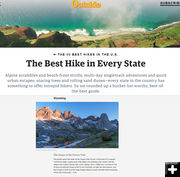 2019 50 Best Hikes. Photo by Outdoor Magazine.