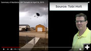 Flying trampoline. Photo by National Weather Service.