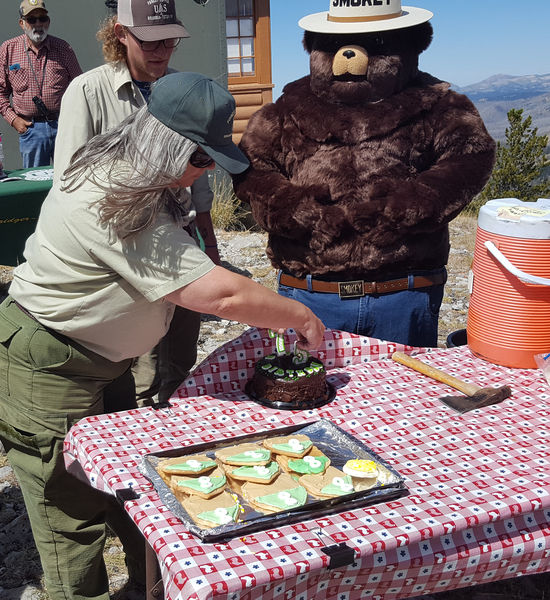 Putting on the 75. Photo by Luciano Legnini, Bridger-Teton National Forest.