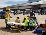 Tending to 2nd victim. Photo by Sublette County Sheriff's Office.