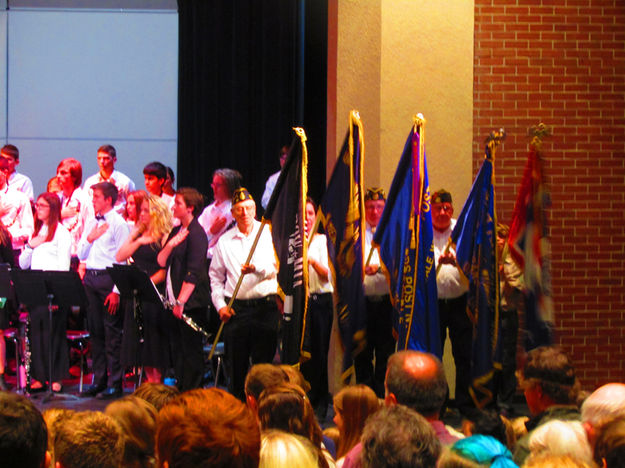 Color Guard. Photo by Dawn Ballou, Pinedale Online.