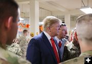 Talking to soldiers. Photo by Senator Barrasso's office.