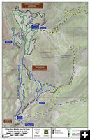 Nordic Ski Trail Map . Photo by Sublette County Recreation Board.