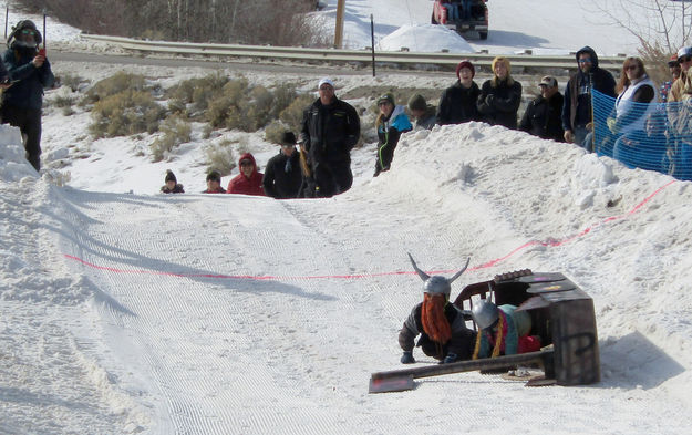 Toppled Vikings. Photo by Dawn Ballou, Pinedale Online.