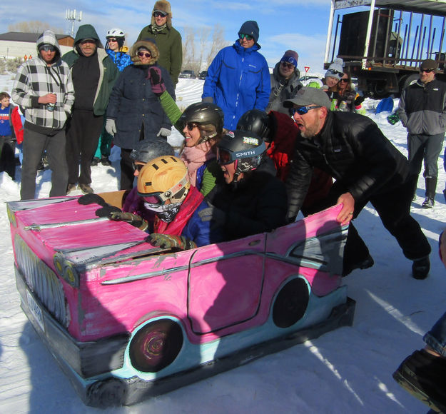 Pink Cadillac. Photo by Dawn Ballou, Pinedale Online.