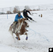 Skijoring. Photo by Dawn Ballou, Pinedale Online.