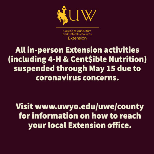 4-H events cancelled. Photo by U of WY Extension: Sublette County.