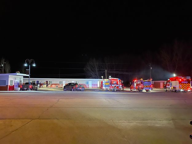 Motel fire. Photo by Sublette County Unified Fire.