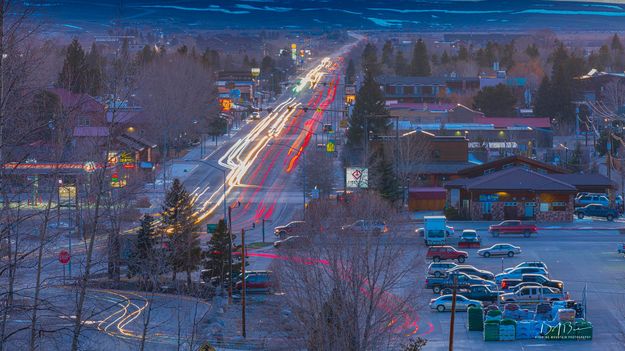 Car lights. Photo by Dave Bell.