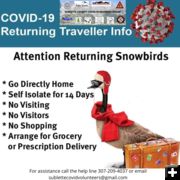 Snowbird Advisory. Photo by Sublette COVID-19 Response Group.