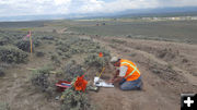 Archaeology work. Photo by Museum of the Mountain Man.