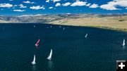 Regatta from the air. Photo by Tony Vitolo.