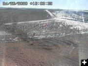 Through the south gate. Photo by Trappers Point Wildlife Webcam.