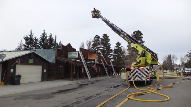 Franklin Ave Fire. Photo by Sublette County Unified Fire.