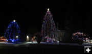 Sublette County Courthouse lights. Photo by Pinedale Online.