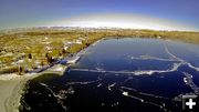 Drone view of Fremont Lake. Photo by Hank Ruland.