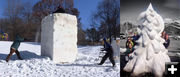 Snow Sculpture Contest. Photo by Main Street Pinedale.