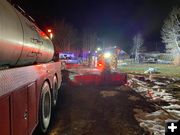 Staging water. Photo by Sublette County Unified Fire.