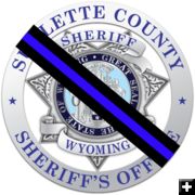 SCSO Badge of Mourning. Photo by Sublette County Sheriff's Office.