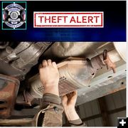 Catalytic Converter thefts increasing. Photo by Sublette County Sheriff's Office.