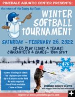 Winter Softball Tourney. Photo by Pinedale Aquatic Center.