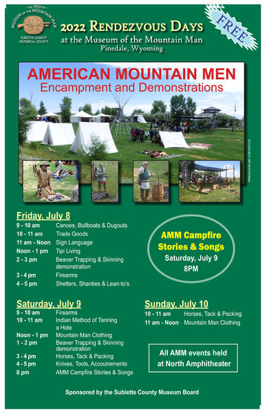 American Mountain Men at the Museum. Photo by Museum of the Mountain Man.
