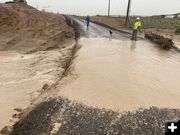 Flash flooding. Photo by Deputy Dan Ruby, Sublette County Sheriff's Office.