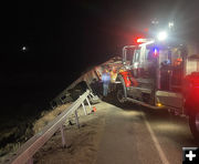 Truck crash. Photo by Sublette County Sheriff's Office.