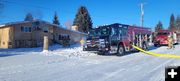 Attic fire. Photo by Sublette County Unified Fire.