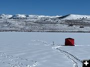 Ice Fishing Derby on Fremont Lake. Photo by Pinedale Lions Club.