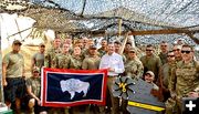 Senator Barrasso with troops in East Africa. Photo by Courtesy photo.