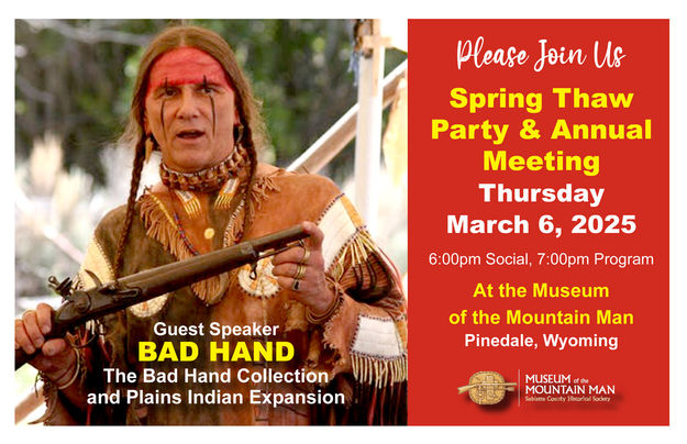 Bad Hand - Plains Indians historian. Photo by Museum of the Mountain Man.