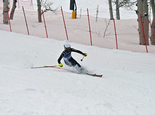 Garrett Saunders. Photo by Pinedale Alpine Skiers .
