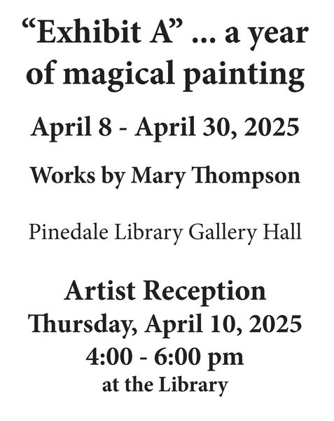 Artist Reception April 10. Photo by .
