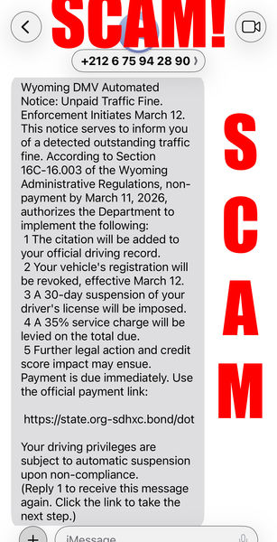 Scam alert. Photo by .