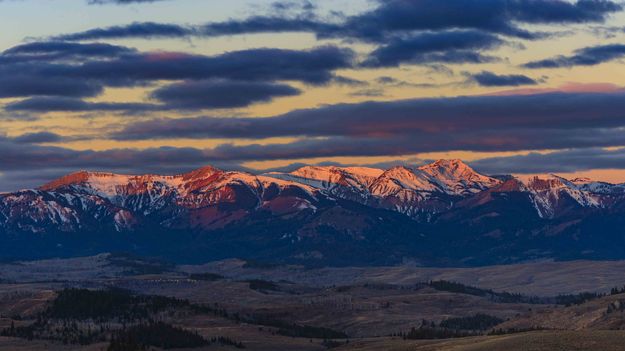 First Light On Hoback Peak. Photo by Dave Bell.