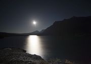 St. Mary Lake Moon Rise. Photo by Dave Bell.
