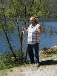 Winning fish at the Half Moon Lake Resort  Fishing Derby