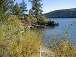 View of lake from the hiking trail